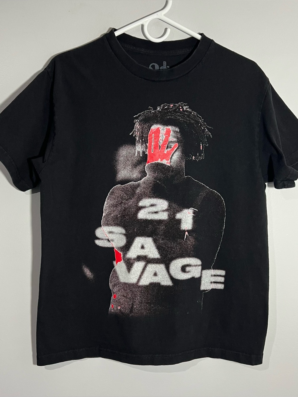 21 Savage It’s All A Blur Tour 2023 Black Red Short Sleeve T-Shirt Mens Medium